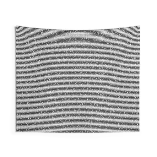 Marxist Manifesto Tapestry Artwork