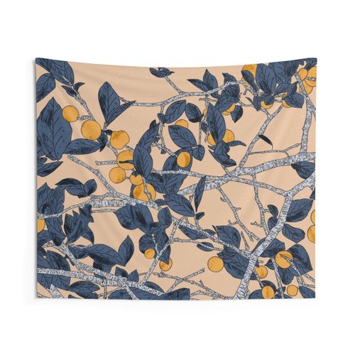 Marrakesh Botanical Tapestry with Colorful Fruits, Leaves, and Foliage