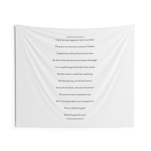 Karma Outro (Black Logo) Tapestry - AJR Band Merch