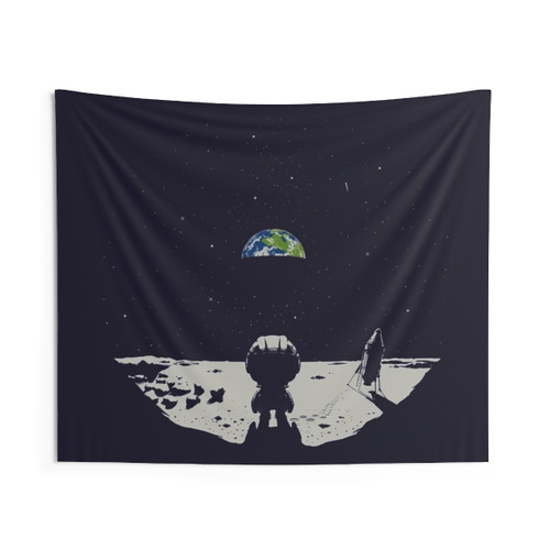 Lonely Space Tapestry - Kerbal Space Program Decor