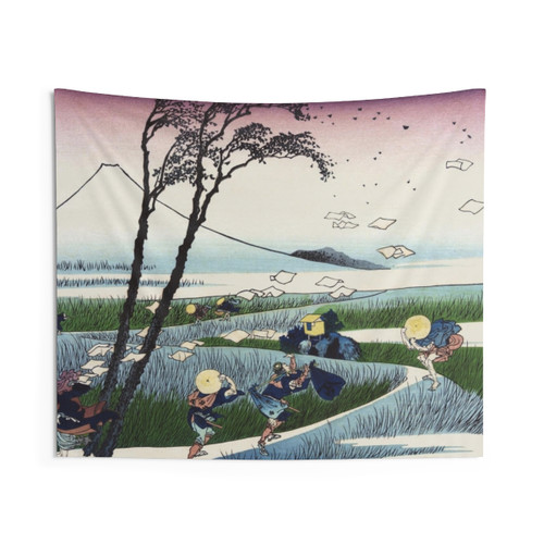Ejiri in Suruga Province by Katsushika Hokusai Tapestry
