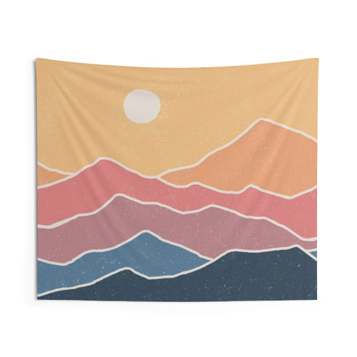 Nature Tapestry with Vibrant Sunset Scenery