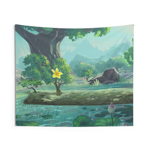 Keya Pond Korok Flower Tapestry Wall Hanging