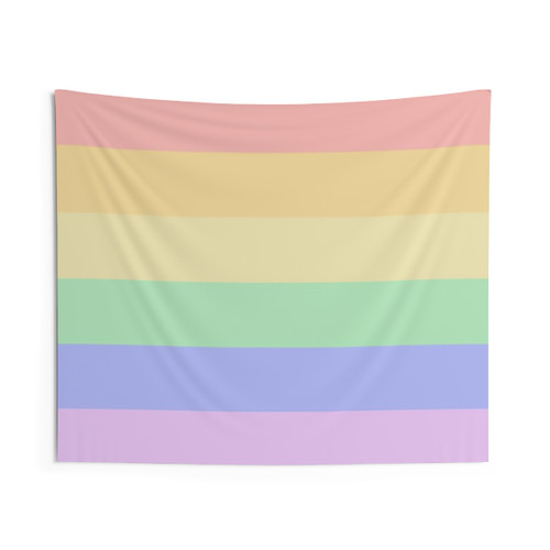 Pastel Pride Flag Tapestry Wall Hanging