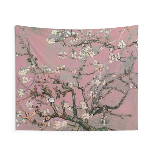 Almond Blossom Floral Tapestry by Van Gogh