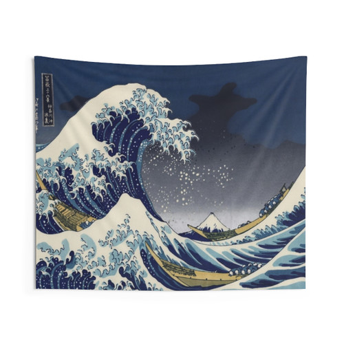 Kanagawa Night Great Wave Tapestry Wall Hanging