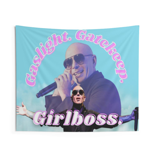 Pitbull 'Mr Worldwide' Funny Tapestry