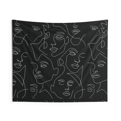 Black and White Aesthetic Tapestry Wall Art Decor