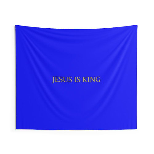 JESUS IS KING Tapestry Wall Hanging