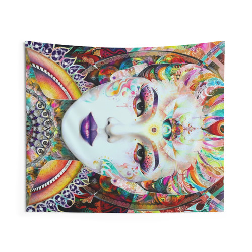 Gaia Horizontal Tapestry - Modern Woven Wall Hanging