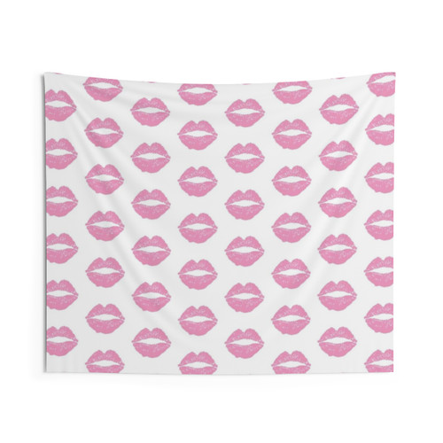Light Pink Lips Tapestry - Chic Wall Art Decor