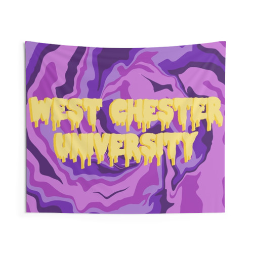 West Chester University Trippy, Drippy College Tapestry Design