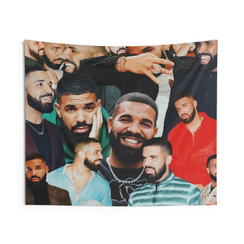 Drake Collage Tapestry - Music Wall Decor