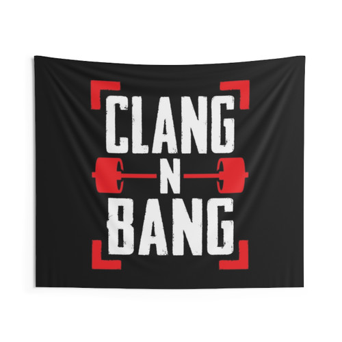 Clang N Bang Weightlifting Tapestry