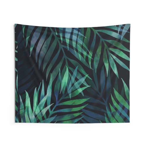 Tropical Palm Leaves Tapestry
