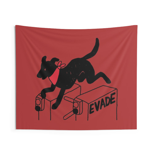 Negro Matapacos Riot Dog Protest Tapestry