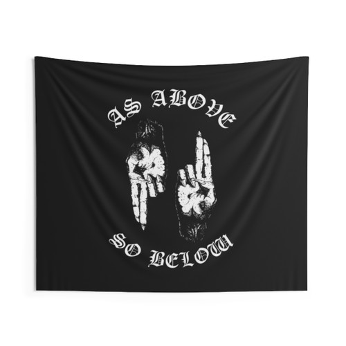 As Above So Below Metal Tapestry