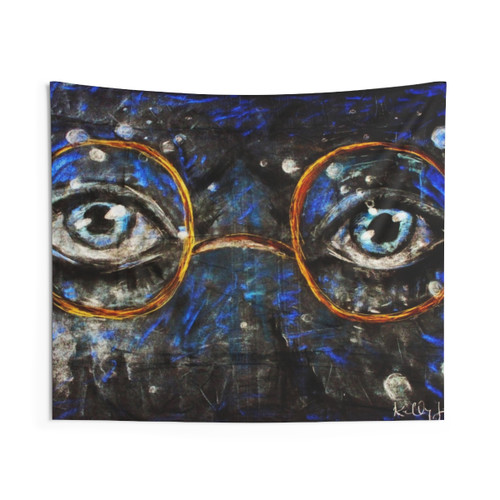 Great Gatsby Eyes Tapestry - Roaring 20s Inspired Wall Hanging