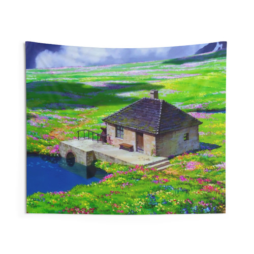 Howl's Moving Castle Anime Tapestry Wall Art