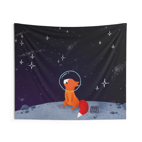 Somewhere Out There Cosmic Tapestry featuring a space fox