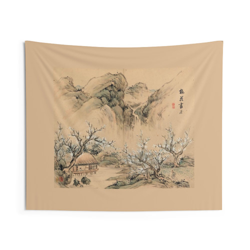 Landscapes of the Four Seasons-Spring Japanese Painting Tapestry