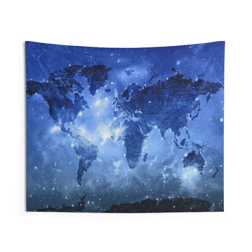 Beautiful world map tapestry wall hanging