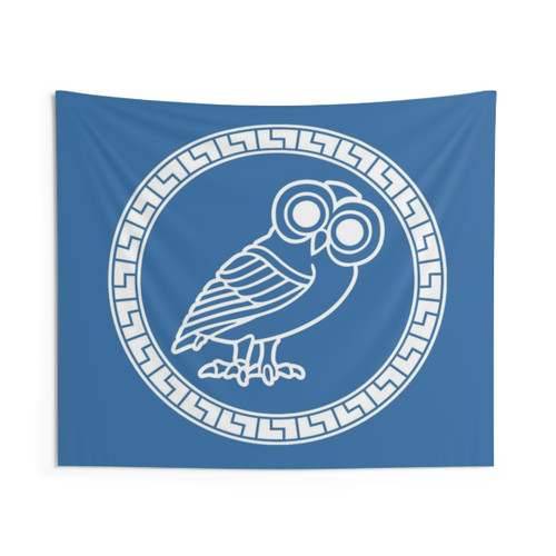 Athenian Owl Tapestry - Decorative Wall Hanging