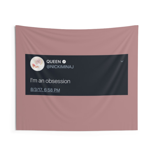 Nicki Minaj Tweets Tapestry with Pop Art Design