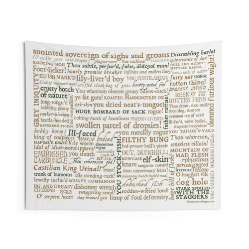 Shakespeare Insults Collection Tapestry