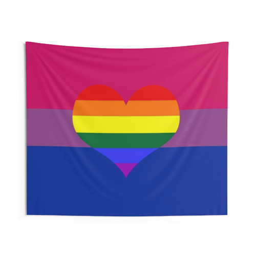 Bisexual Homoromantic Pride Flag Tapestry