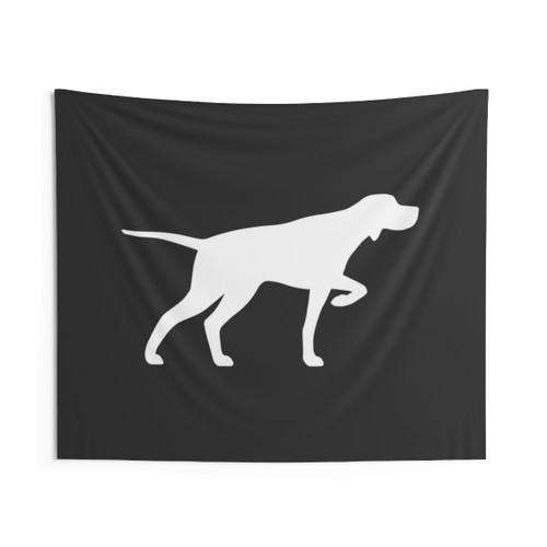 Pointer Dog Silhouette Tapestry