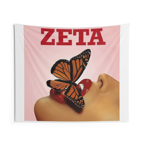 Zeta Butterfly Sorority Tapestry