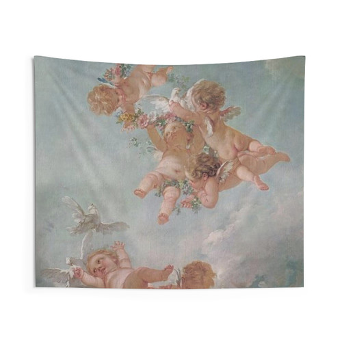 Cherubs Renaissance Aesthetic Tapestry