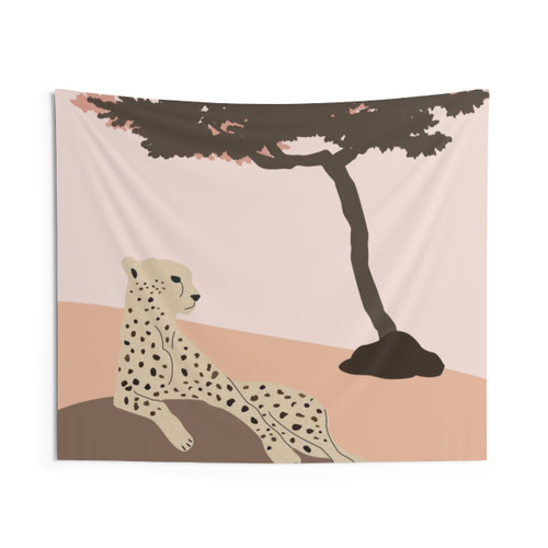 Resting Cheetah Tapestry Wall Hanging