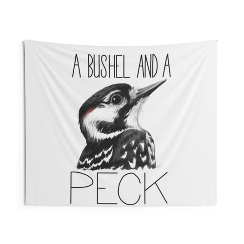 Red-cockaded Woodpecker Tapestry with Bushel and Peck Design