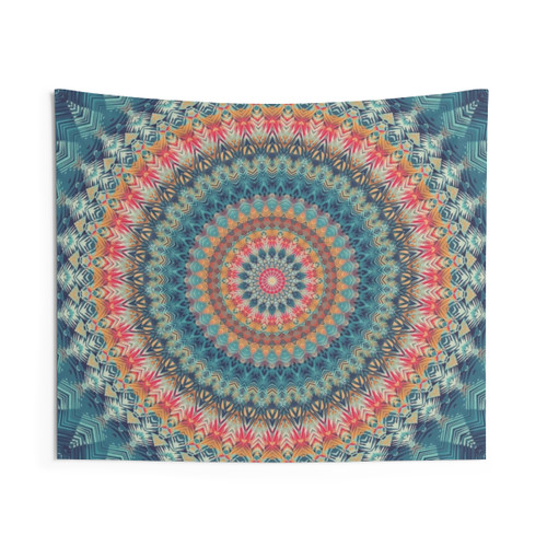 Vibrant Mandala 88 Tapestry Wall Hanging