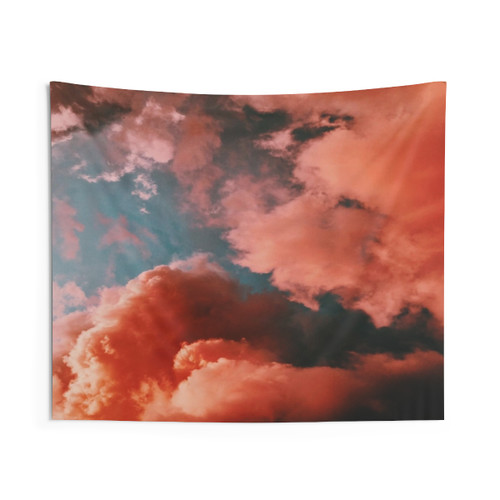 Clouded Sky Abstract Tapestry
