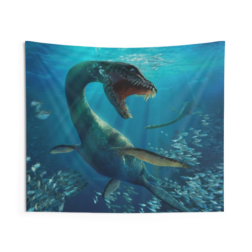Plesiosaurus Dinosaur Tapestry Wall Hanging