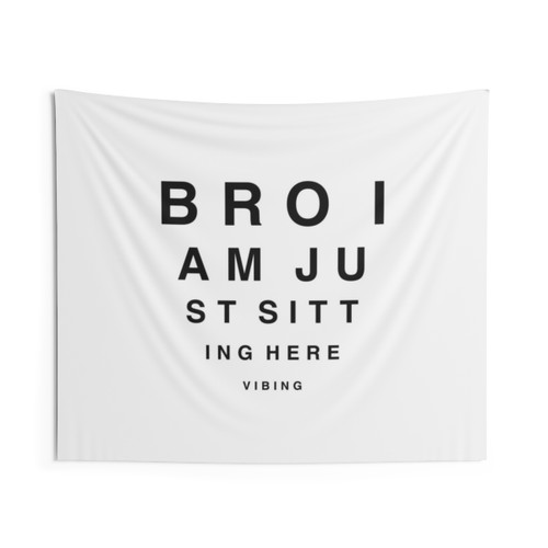 Minimalist Vibing Meme Tapestry