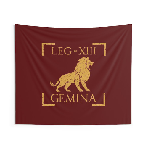 Roman Legion Legio XIII Gemina Lion Emblem Tapestry