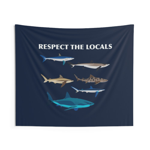 Shark Family Tapestry Wall Hanging