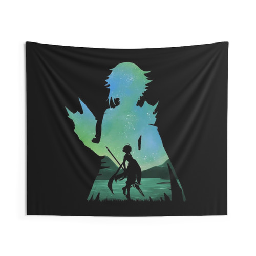 Xiao Genshin Impact Black Tapestry - Illusion
