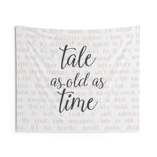 Beauty and the Beast Tale as Old as Time Tapestry