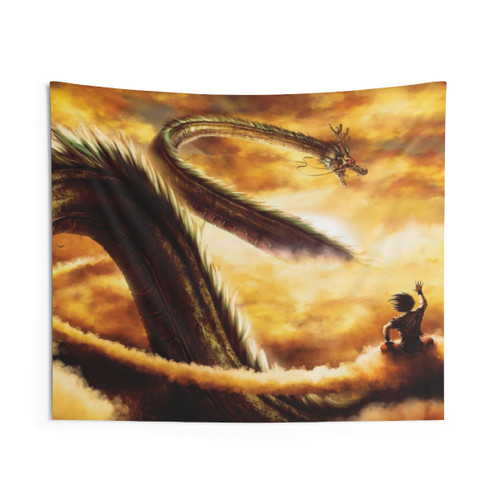 Goku and Shenron Dragon Ball Tapestry