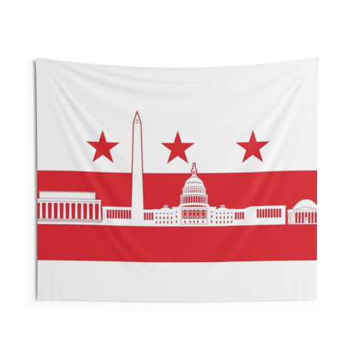 Washington DC Skyline Flag Tapestry
