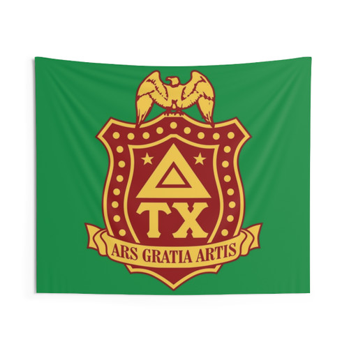 Delta Tau Chi Fraternity Crest Tapestry
