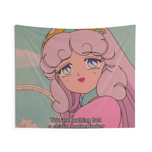 Retro Anime Aesthetic Wall Tapestry