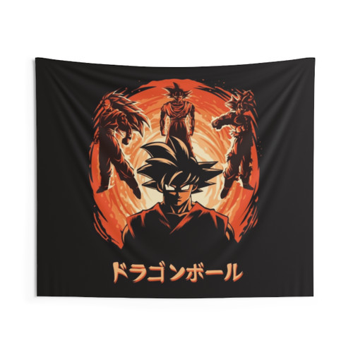 Dragon Ball Anime Tapestry with Goku, Vegeta, and other popular characters