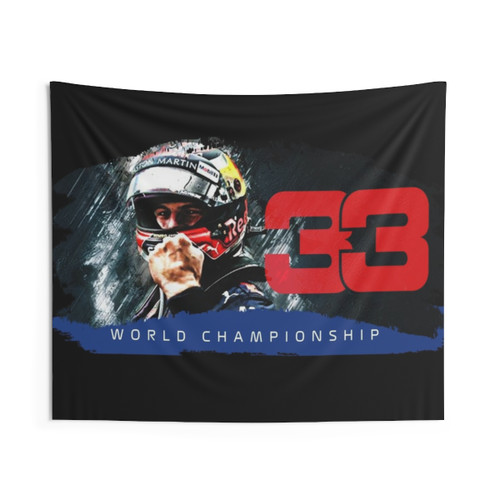 Max Verstappen Formula 1 Champion Tapestry