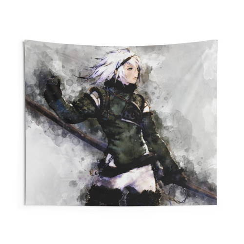 NieR Replicant Watercolor Protagonist Tapestry